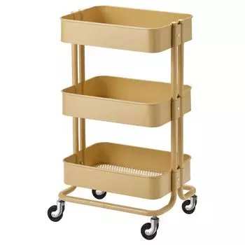 Тележка сервировочная, желтая, 35x45x78 см, RSKOG IKEA