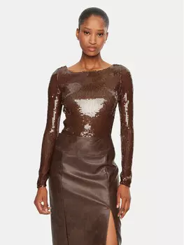 Тело облегающее Bardot, коричневый