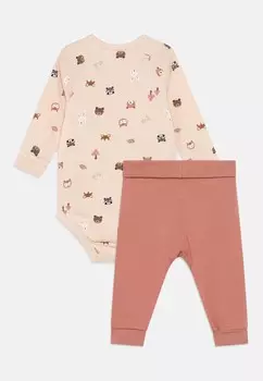 Тело WRAP TROUSERS FOREST NEWBORN SET Lindex, светло-розовый