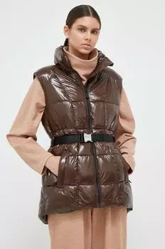 Темная куртка без рукавов DKNY, коричневый