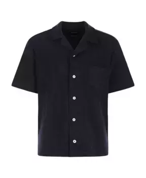 Темная махровая рубашка Howlin', синий