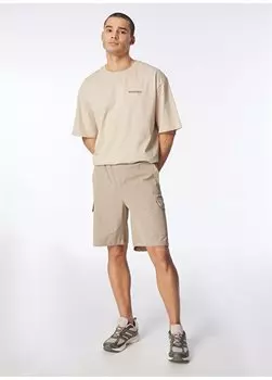 Темно-бежевые мужские эластичные водоотталкивающие шорты-карго D4SM-SHT3205 Discovery Expedition, темно-бежевый