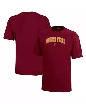 Темно-бордовая футболка с логотипом Sun Devils для мальчиков и девочек Big Boys and Girls Arizona State Sun Devils Champion, красный