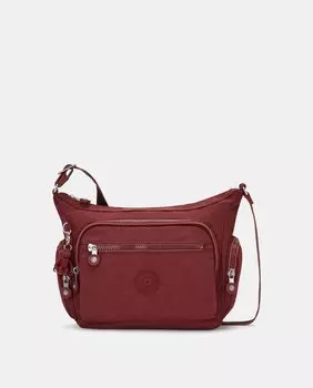 Темно-бордовая сумка через плечо Gabbie S на молнии Kipling, гранатовый
