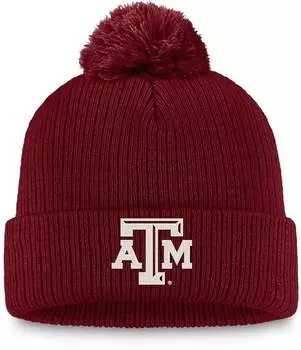 Темно-бордовая вязаная шапка Top of the World Texas A&M Aggies с помпонами
