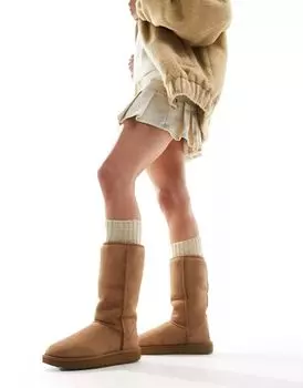 Темно-бордовые ботинки UGG Classic Tall II