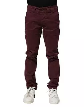 Темно-бордовый хлопковый стрейч обтягивающие мужские джинсы из денима CYCLE