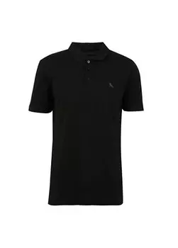 Темно-черная мужская футболка ПОЛО С ВОРОТНИКОМ ПИКЕ The Crow, темно-черный