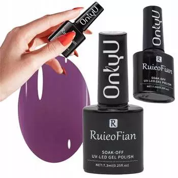 ТЕМНО-ФИОЛЕТОВЫЙ ГИБРИДНЫЙ ЛАК ДЛЯ НОГТЕЙ С ГЛЯНЦЕВЫМ УФ-ПОЛИРОВКОЙ/L174 OnlyU