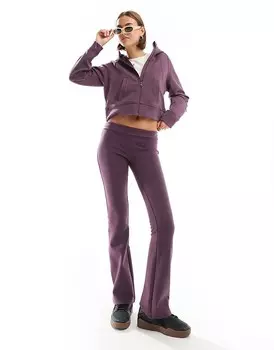 Темно-фиолетовые расклешенные джоггеры с заниженной талией Superdry Sport