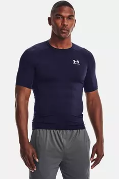 Темно- / футболка Heatgear с короткими рукавами Under Armour, синий