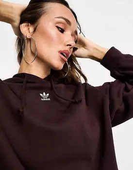 Темно-коричневая худи adidas Originals Essentials