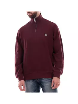 Темно-красная мужская толстовка Lacoste