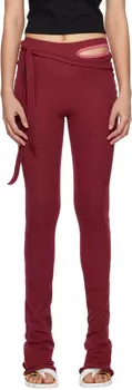 Темно-красные брюки для отдыха с вырезом Ottolinger