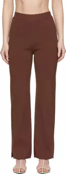 Темно-красные брюки Domino Compact Lounge Nanushka