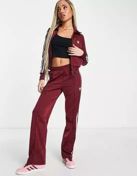 Темно-красные джоггеры adidas Originals adicolor firebird