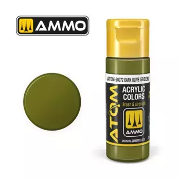 Темно-оливковый зеленый, ATOM Acrylic Paints