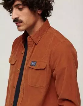 Темно-оранжевая рубашка свободного кроя Superdry Trailsman