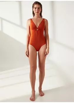Темно-оранжевый женский купальник Fabrika