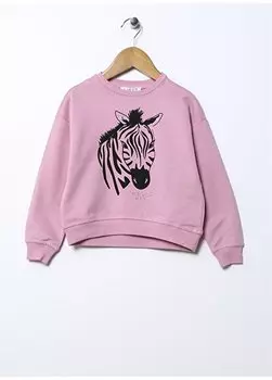 Темно-розовый свитшот для позолоченных девочек WILD GIRL Limon, розовый