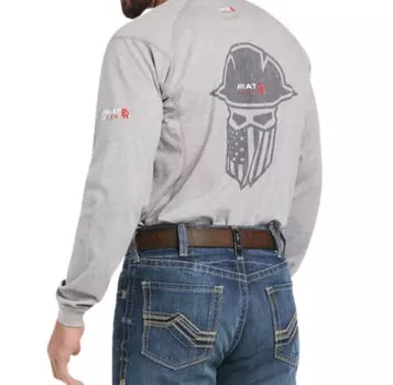 Темно-серая футболка с закрытым рисунком Air Air Ariat