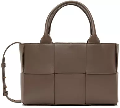 Темно-серая мини-тоут Arco Bottega Veneta