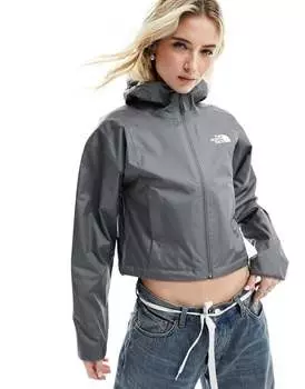 Темно-серая укороченная куртка с логотипом The North Face Quest