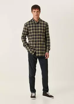 Темно-серые бархатные брюки Kiton