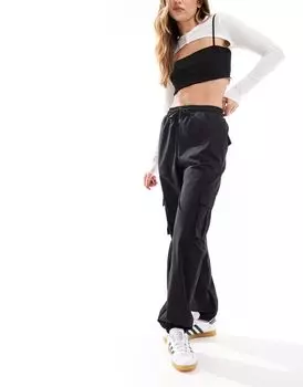 Темно-серые брюки карго с манжетами Vero Moda