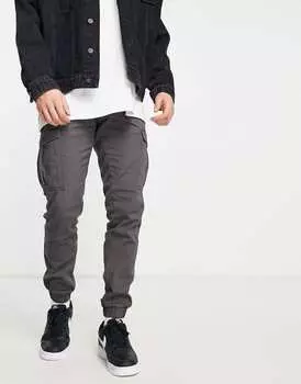 Темно-серые брюки карго узкого кроя Jack & Jones Intelligence