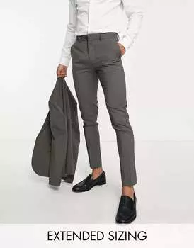 Темно-серые брюки-скинни ASOS