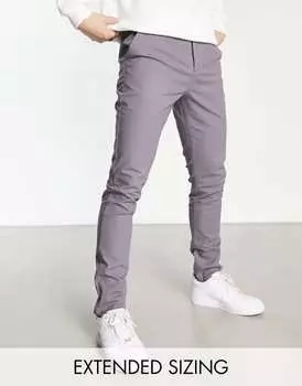 Темно-серые чиносы скинни ASOS DESIGN