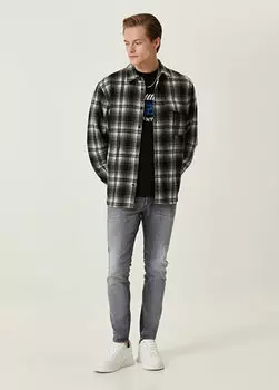 Темно-серые джинсовые брюки скинни Dsquared2