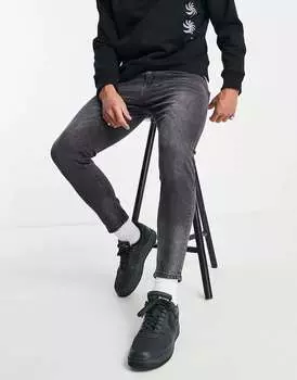 Темно-серые джинсы-морковки Pull&Bear