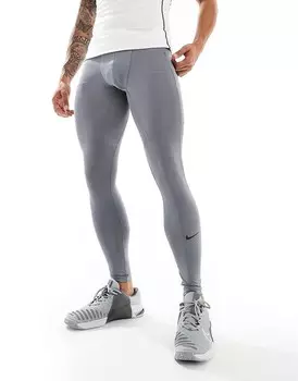 Темно-серые компрессионные леггинсы Nike Training Pro