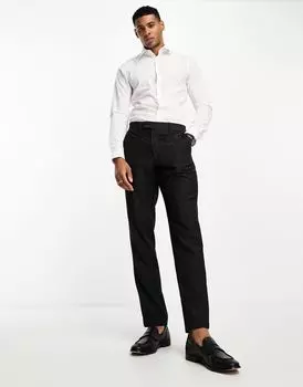 Темно-серые костюмные брюки French Connection