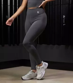 Темно-серые леггинсы для спортзала Gym King Gym King, темно-серый