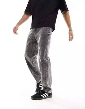 Темно-серые мешковатые джинсы для папы в стиле 90-х Reclaimed Vintage