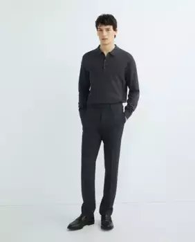 Темно-серые мужские брюки в валлийскую клетку на заказ Mirto, темно-серый