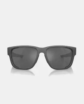 Темно-серые мужские солнцезащитные очки прямоугольной формы Prada Linea Rossa, темно-серый