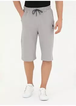 Темно-серые мужские спортивные шорты MARKOIY024 U.S. Polo Assn., темно-серый