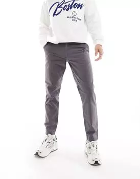 Темно-серые прямые брюки из рипстопа ASOS DESIGN
