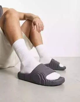 Темно-серые шлепанцы adidas Original Adilette 22 adidas Originals