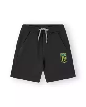 Темно-серые шорты-бермуды для мальчиков с карманами Canada House, чёрный