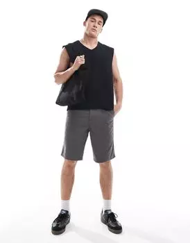 Темно-серые шорты чинос ASOS DESIGN