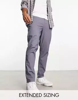 Темно-серые узкие чиносы ASOS