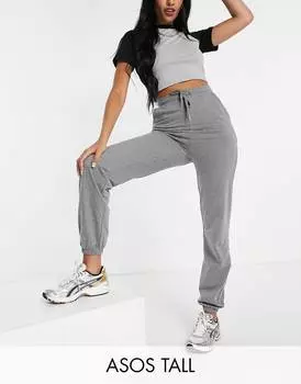 Темно-серые узкие джоггеры ASOS DESIGN Tall