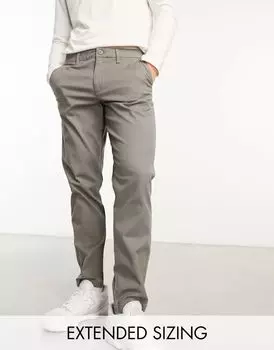 Темно-серые зауженные чиносы ASOS