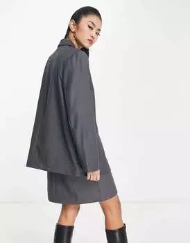 Темно-серый блейзер Pieces Dad