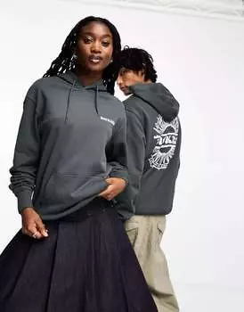 Темно-серый худи с принтом на спине Dickies lovetsville